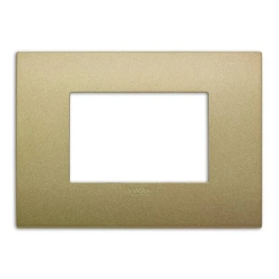 Immagine di Vimar 19653.78 Placca Classic, Oro, 3 moduli