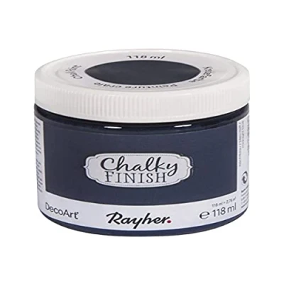 Immagine di Rayher Chalky Finish Vernice, Blu Notte, 118 ml (Confezione da 1), unità