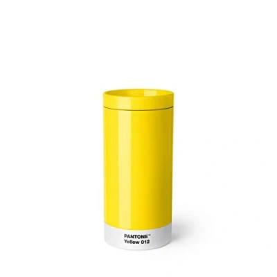 Immagine di Copenhagen design Pantone To Go, Stainless Steel Travel Mug/Thermo Cup, Yellow 012 C, Acciaio Inossidabile, 430 ml (Confezione da 1)