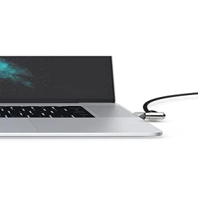 Immagine di Maclocks Adattatore per slot di sicurezza Ledge Macbook Pro con Touch Bar cavo lucchetto chiave argento