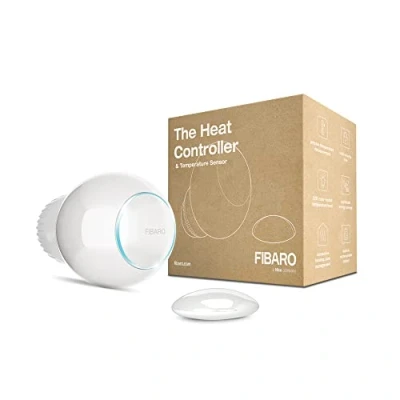 Immagine di FIBARO Z Wave Termostato con Sensore di Temperatura, Fgt Pack, Bianco