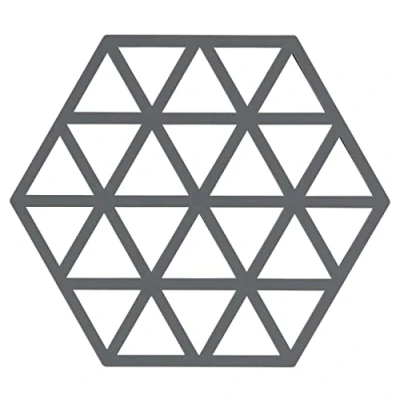 Immagine di Zone Denmark Trivet Triangles Cool Grey 16 x 14 cm