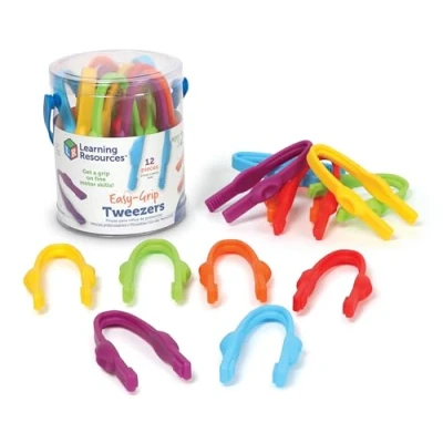 Immagine di Learning Resources Presa Facile, età 2+, Giocattoli per abilità motorie Fini, Pinzette Bambini, attività di apprendimento prescolare, Risorse l&#039;aula, Multicolore, Medium, LER2965
