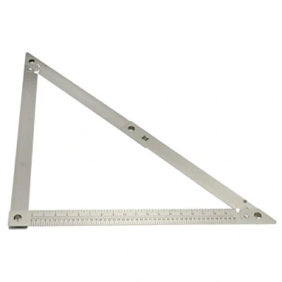 Immagine di Faithfull FAIFS600 Squadra pieghevole in alluminio, 600 mm, con custodia, colore: argento