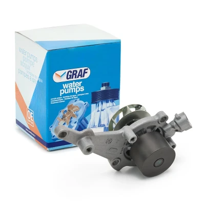 Immagine di GRAF PA1470 8 Pompa acqua con guarnizione non inseribile Lamiera d&#039;acciaio 54,5 per trasmissione cinghia dentata AUDI: A4 B9 Avant