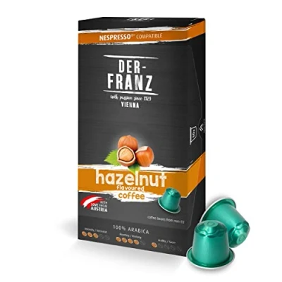 Immagine di Capsule di caffè compatibili Nespresso, 1 x 10 Capsule, aromatizzato alla Nocciola