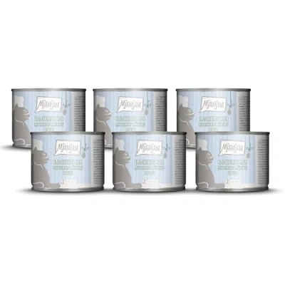 Immagine di MjAMjAM cibo umido premium per gatti vitello sbollentato con deliziose carote in salsa, confezione da 6 (6 x 185 g), senza cereali carne extra