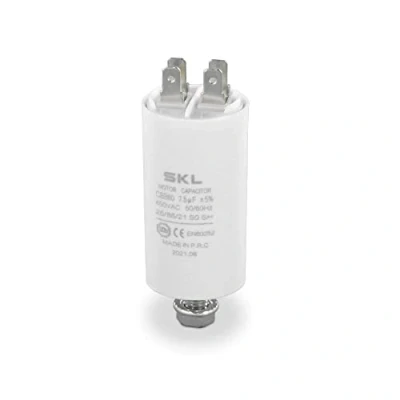 Immagine di DL pro Condensatore 7,50µF 450 V universale con bandiere e vite di fissaggio CBB60