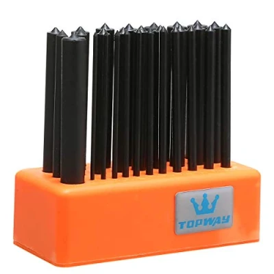 Immagine di TOPWAY 28Pcs Transfer Punch Set, 125mm Machinist Thread Punches Hand Tool Kit, 3/32 &quot; 17/32&quot; (2.4 13.4mm)