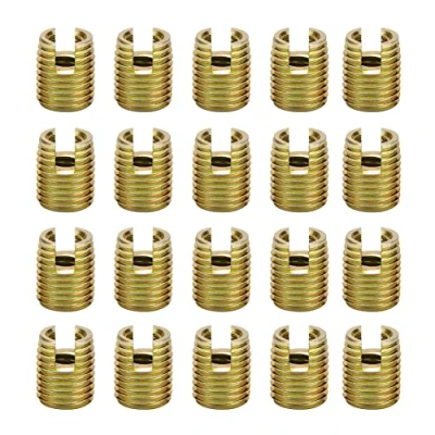 Immagine di Akozon Inserto Filettato Autofilettante 20pz Inserti Filettati 302 Viti per Riparazione in Acciaio al Carbonio(Inner M6*1,0 Outer M10*1,5)