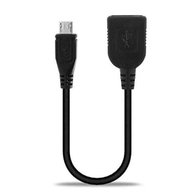 Immagine di Cavo OTG subtel ® 15cm compatibile con Huawei P Smart (2019) / P10 Lite Y7 (2018) Y6 P8 (2017) Mate S Y5 Honor 8X adattatore per telefono smartphone Micro USB 2.0 nero PVC