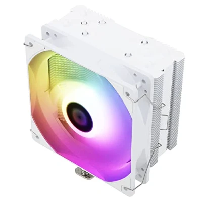 Immagine di Thermalright Assassin King 120 SE WHITE ARGB CPU Air Cooler, AK120 ARB, 5 Heatpipes, TL C12CW S PWM Quiet Fan Cooler Con Cuscinetto FDB, per AMD AM4/Intel 115X/1200/17XX, LGA1700