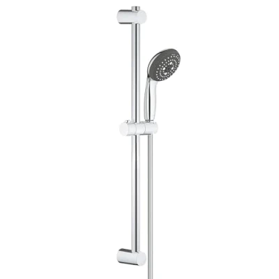 Immagine di Grohe Vitalio Start 100 Set Asta Doccia a 3 Getti, Limitatore di portata 9,5 l/min, Installazione veloce, 26032000