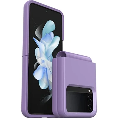 Immagine di Otterbox Cover per Samsung Galaxy Z Flip4Symmetry Flex, resistente a shock e cadute, in 2 pezzi, testata 3x vs norme anti caduta MIL STD 810G, telefoni pieghevoli, Viola