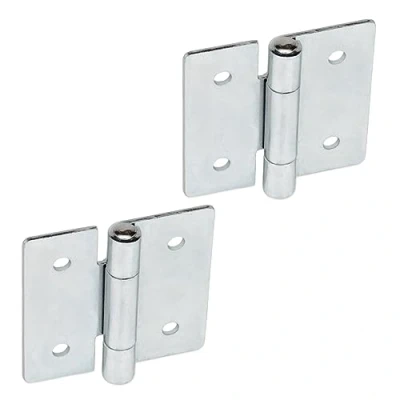 Immagine di Ganter Norm elementi Targa in Cerniere Acciaio, zincato, 2 pezzi, zincato passivato, Blu, argento, GN 136 ST 40 B