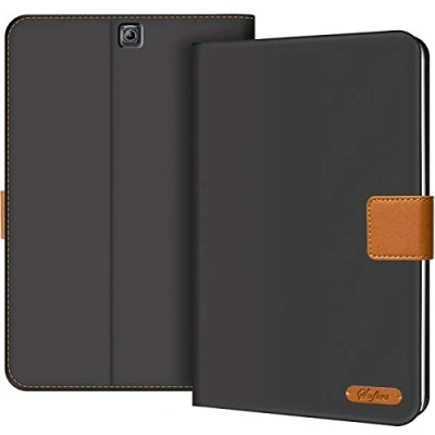 Immagine di Verco Custodia compatibile con Samsung Galaxy Tab S2 9.7, Sottile Cover Tablet Case Funziona di Stand (T810 T815 T813 T819), Nero