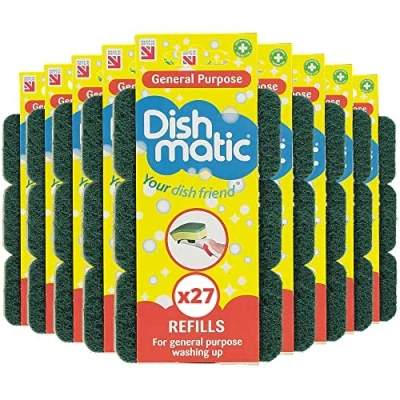 Immagine di Confezione completa di 27 pezzi ricambio per spugnetta lucidante Sponge Scourer, colore verde