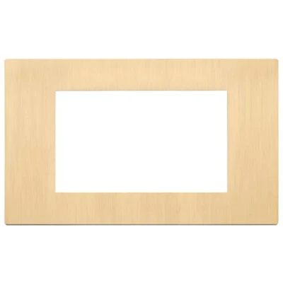 Immagine di Vimar 30654.70 serie Linea Placca 4 moduli, metallo, oro spazzolato
