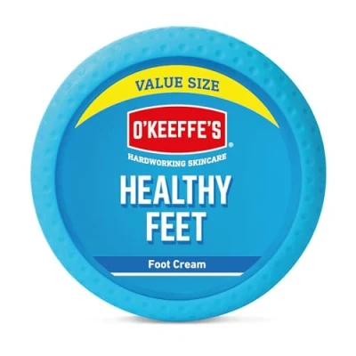 Immagine di O&#039;Keeffe&#039;s Healthy Feet Barattolo di dimensioni convenienti, 180 g, crema per piedi estremamente secchi e screpolati, aumenta istantaneamente i livelli umidità, crea uno strato protettivo