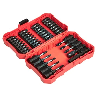 Immagine di Amazon Basics Set di punte per avvitatore a percussione, croce, taglio e Torx, confezione da 42 pezzi, Taglia Unica