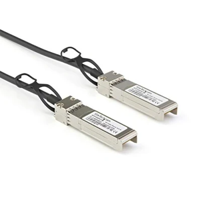 Immagine di StarTech.com DACSFP10G1M Cavo Twinax con Collegamento Diretto SFP+, Compatibile Dell, 1 m, Nero