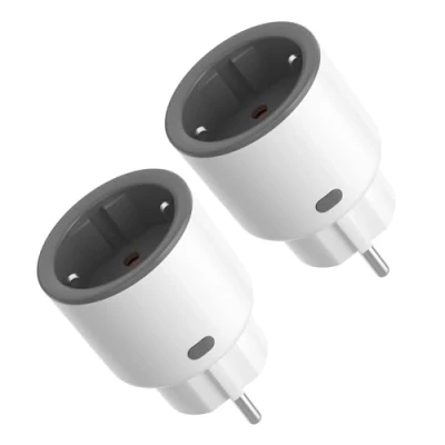 Immagine di SONOFF S60TPF 2PCS Presa Smart 16A 2.4G WIFI Intelligente Plug with Timer, Power Statistics, Overload Protection, Voice Control, Compatible Alexa, Google Home