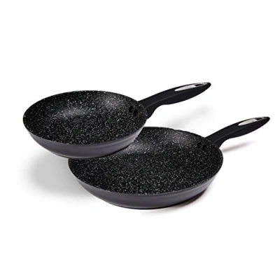 Immagine di Zyliss E980107 Ultimate Set di Padella 2 Pezzi, 20, 28cm, Alluminio Forgiato, Nero, Rivestimento Antiaderente, Adatto per Induzione e Lavabile in Lavastoviglie Antiaderente