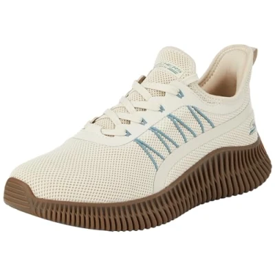 Immagine di Skechers Bobs Geo, Sneaker Uomo, Natural Knit/Multi Synthetic Trim, 48 EU