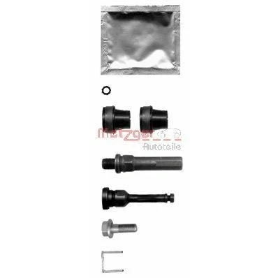 Immagine di METZGER 113 1354X Kit bussole guida, Pinza freno con bullone di guida supplementare PEUGEOT: 206 Hatchback, SW