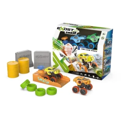 Immagine di Exost Smash Set 2 Mini Veicoli a Frizione 8 cm con Booster e Altri Accessori, Giocattolo da Collezionare, dai 5 Anni, Colore Pack Duo, 20657