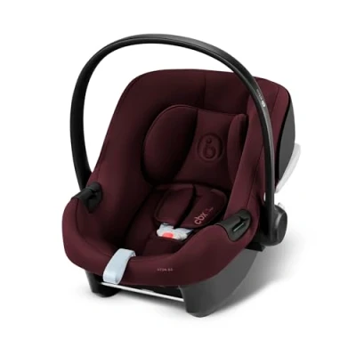 Immagine di CYBEX Seggiolino Auto Aton B2 i Size con Base One, Dalla nascita a circa 24 mesi, Max. 13 kg, ISOFIX e Riduttore per Neonati, Compatibile SensorSafe, Dynamic Red