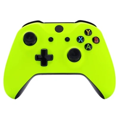Immagine di eXtremeRate Cover Joystick per Xbox One S X Controller,Custodia Copertura Frontale Scocca Guscio Ricambio Controller Model 1708 Giallo Fluorescente