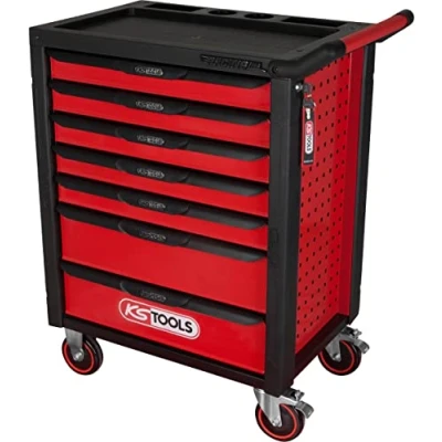 Immagine di KS Tools 826.0007 Carrello portautensili RACINGline NERO/ROSSO con 7 cassetti
