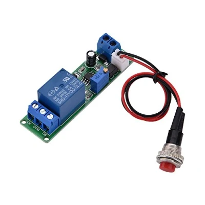 Immagine di Modulo relè timer temporizzatore da 12 V DC, interruttore ritardo di spegnimento, regolabile 1 a 10 secondi