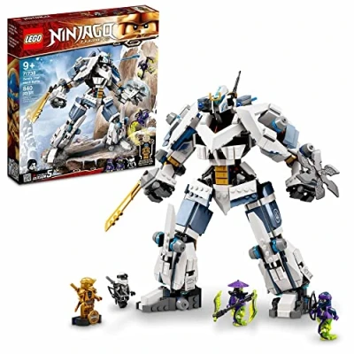 Immagine di LEGO NINJAGO Legacy Zane’s Titan Mech Battle 71738 Ninja Toy Building Kit Featuring Collectible Minifigures, New 2021 (840 Pieces)