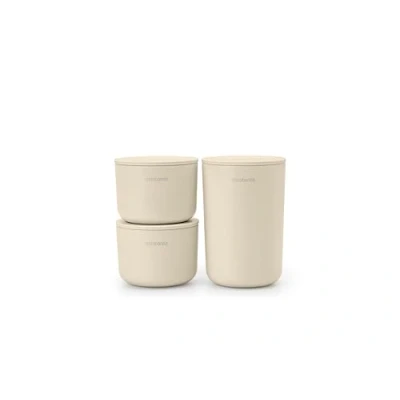 Immagine di Brabantia ReNew Dispenser per Sapone 250 ml Meccanismo a Pompa Antigoccia Facile da Riempire Supporto Rimovibile Resistente alla Corrosione Accessorio Bagno Elegante Soft Beige