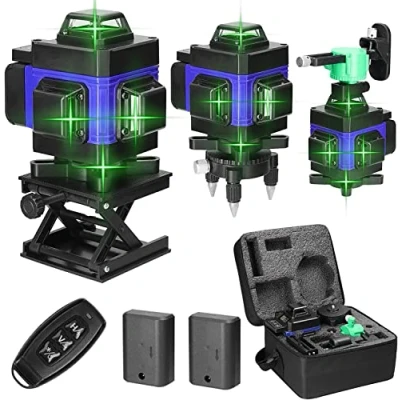 Immagine di Vokot 4D16 Livella laser 4D 16 linee, piani 3x360 fino a 40M, autolivellante orizzontale e verticale, impermeabile IP54 con batterie ricaricabili telecomando