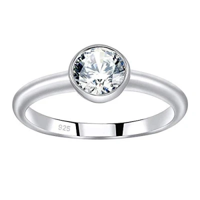 Immagine di SILVEGO Anello di fidanzamento ISADORA in Argento 925 con Swarovski Zirconia, JJJR1120S (11)