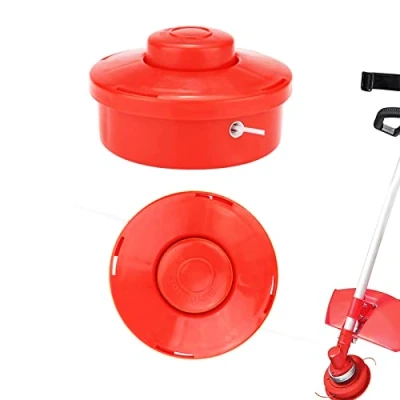 Immagine di 2 pezzi Testina decespugliatore Ricambio Universale, Universale,Testa Doppia per Decespugliatore, con Linee,M10 mm x 1,25 mm,per e tagliaerba (Rosso)