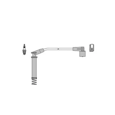 Immagine di HITACHI 134871 Kit Cavi Accensione OPEL: Corsa B Hatchback, Astra F CC, A CC