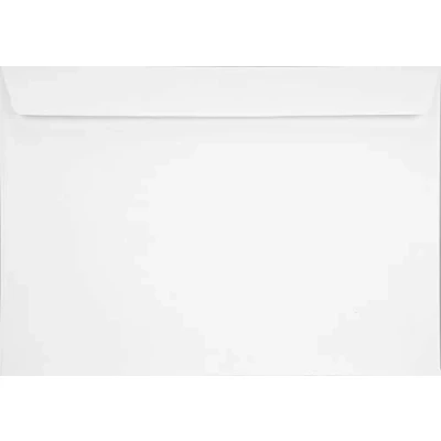 Immagine di Netuno 10 buste lettera grandi bianche formato C4 229 x 324 mm 120g Olin A4 taglio dritto con strip adesivo per lettere documenti calendari