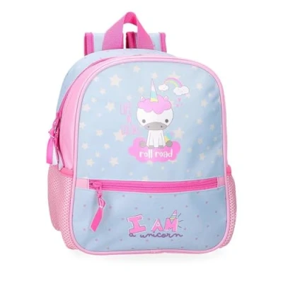 Immagine di Roll Road I Am a Unicorn Zaino prescolare adattabile carrello blu 23 x 28 10 cm Poliestere 6,44 L, blu,