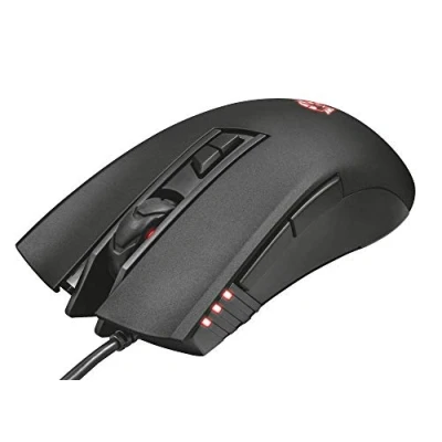 Immagine di Trust Gaming GXT 121 Zeebo Mouse Ergonomico con Illuminazione LED Regolabile, Nero