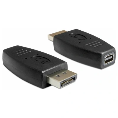 Immagine di Delock 65237 DisplayPort / Mini Adattatore [1x Spina 1x Presa DisplayPort] Nero