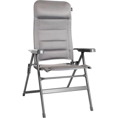 Immagine di BRUNNER 0404065N.C07M Aravel 3D Medium, Moderna Sedia Ergonomica da Campeggio, Schienale Reclinabile Fino a 7 Posizioni, Colore Grigio, Portata Max 150 kg