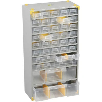 Immagine di Allit Cassettiera porta minuteria (L x L A) 300 140 565 mm Scomparti: 36 Contenuto 1 pz.