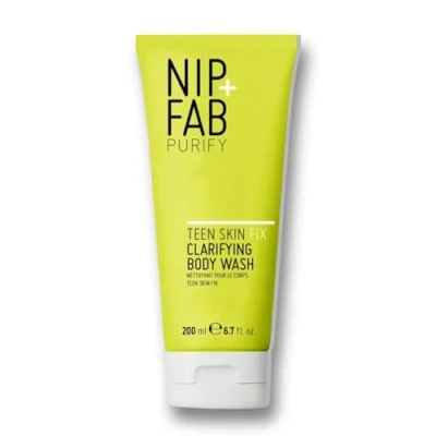 Immagine di Nip+Fab Teen Skin Fix Clarifying Body Wash with Salicylic Acid &amp; Wasabi Extract for Purifying and Redness Reducing, 200 ml
