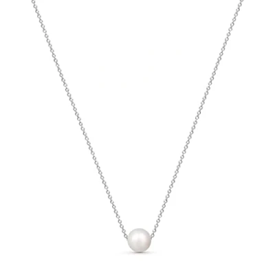 Immagine di Amberta Collana con Perla in Argento Sterling 925 per Donna: Ciondolo di 9 10 mm