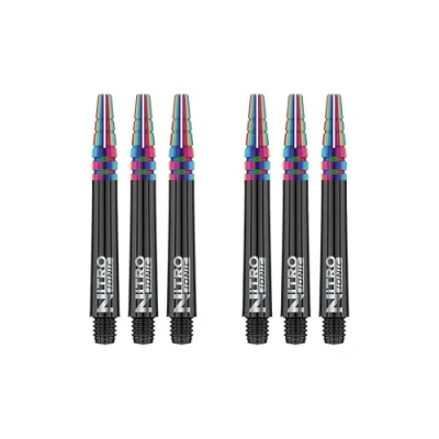 Immagine di RED DRAGON Nitrotech Ionic Intermediate Black Dart Stems 2 Set per Confezione (6 steli in Totale)