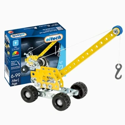 Immagine di Eitech 00251 Cassetta per costruzioni in metallo, bambini dai 6 anni su, con verricello